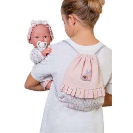 Muñeca recién nacida mia, hace pipi con mochila para ti. 42 cm. incluye mochila y biberon Muñeca recién nacida mia, hace pipi con mochila para ti. 42 cm. incluye mochila y biberon
