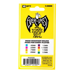 Ernieball Bolsa De Púas Everlast Amarilla 1,5 Mm - 12 Unidades