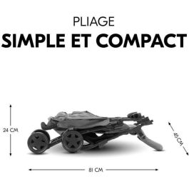 Hauck Cochecito SPORT HAU4007923171608 Plegable y Reclinable con Capota, 4 Ruedas - Gris
