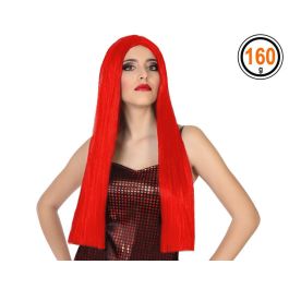 Peluca Lisa Rojo Extra Largo 60 cm