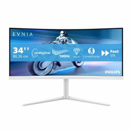 Philips 34M2C5501A Monitor Curvo Gaming 34" Wide Quad HD (3440x1440) Fast VA 180Hz 1ms AMD FreeSync Premium