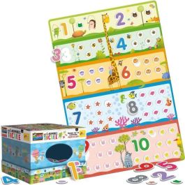 Juego de Cajas de Números - LISCIANI - Rompecabezas táctil Montessori