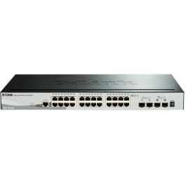 D-Link Switch DGS-1510-52XMP, 52 Puertos Gigabit Ethernet, 4 SFP+, Soporte 10G, Montaje en Rack, Negro