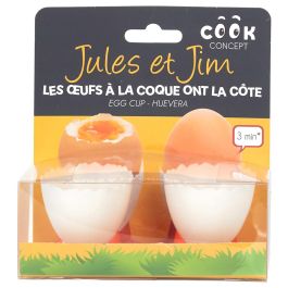 Cook Concept Huevera Pata Pollo - Juego De 2 Piezas, Colección Ludique, Polipropileno