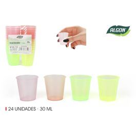 Set de 24 vasos chupito PP 30 ml colores - Algon (24 Unidades) Precio: 19.49999942. SKU: B1EN8AB4WK