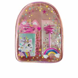 Inca Mochila Transparente Gato Lote con Cuaderno, Bolígrafo, Pegatinas y Cuaderno de Notas Precio: 23.94999948. SKU: B16L4344WS