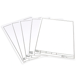 Liderpapel Papel Dibujo Lineal A4 210x297mm 150g/m2 con Cajetín para Datos