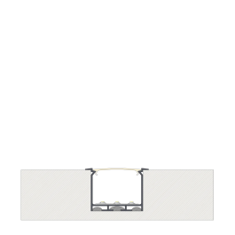 KIMERA Perfíl Aluminio HEDE Anodizado Plata con Difusor Opal, Tapones y Clips Sujección 2,02M