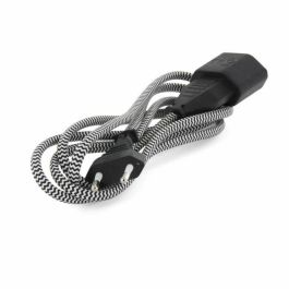 Chacon CHA5411478661115 Extensión Textil 6A - 1.5m Negro/Blanco