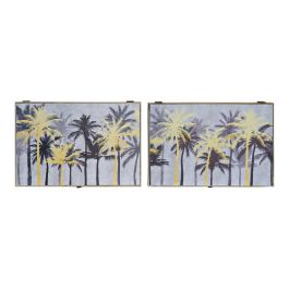 Tapa Contador Tropical DKD Home Decor Dorado Negro 6 x 31 x 46.5 cm (2 Unidades)