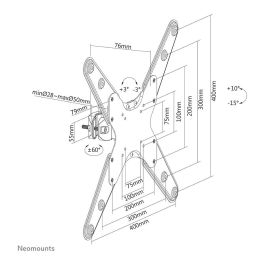 Soporte TV Neomounts FL40-430BL14 32" 55" 25 kg