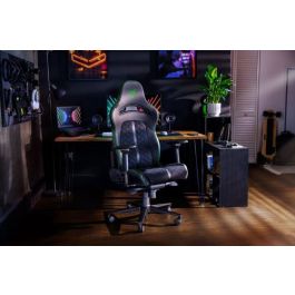 Razer Enki Silla para videojuegos de PC, Asiento acolchado, Negro/Azul, Respaldo ajustable, Reposabrazos 4D - RZ38-03720100-R3G1