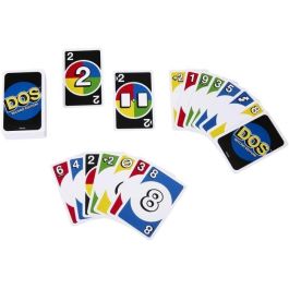 UNO Hnn01 Juego de Cartas DOS Segunda Edición con Nuevas Reglas y Comodín DOS para Noches Divertidas en Familia +7 Años UNO Hnn01 Juego de Cartas DOS Segunda Edición con Nuevas Reglas y Comodín DOS para Noches Divertidas en Familia +7 Años