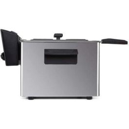Orbegozo FDR 80 Freidora Profesional de Acero Inoxidable 8 Litros - 3000W con Termostato Regulable y Tapa Extraíble con Ventana
