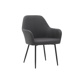 Q-connect Silla Confidente Siemione Base Metálica Color Gris Oscuro, Altura Máxima 820 mm, Ancho 570 mm, Profundidad 580 mm Precio: 107.79000045. SKU: B1JV5L3A2X
