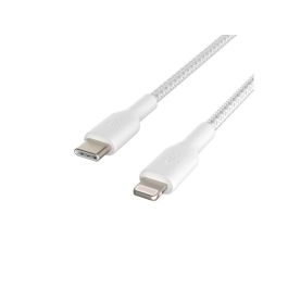 Cable Trenzado Belkin Caa004Bt1Mwh Usb-C A Lightning Boost Charge Largo 1 M Color Blanco