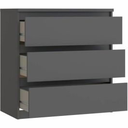 CHELSEA K23U27S Cómoda 3 cajones Antracita 77,2 x 42,2 x 79,9 cm (Ancho x Fondo x Alto) CHELSEA K23U27S Cómoda 3 cajones Antracita 77,2 x 42,2 x 79,9 cm (Ancho x Fondo x Alto)