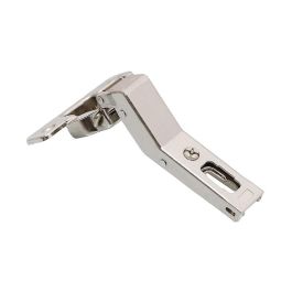 Salice Bisagra 200 Codo 45º Acero Niquelado Opaco ø 35mm para Armarios y Puertas de Madera 19-35mm