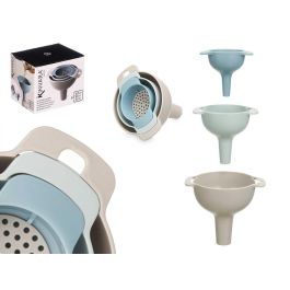 Set 3 Embudos Plastico Con Filtro Kinvara 13X11CM (24 Unidades) Precio: 42.50000007. SKU: B13YNY5YYG