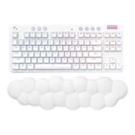 Logitech G G715 Teclado Mecánico Inalámbrico Gaming 87 Teclas QWERTY Español Switches Lineales LIGHTSYNC Blanco con Reposamuñecas Precio: 216.5000002. SKU: S7812792