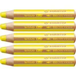 Stabilo Lápices De Colores Woody 3 En 1 - Estuche 5 Unidades - Lápiz, Cera y Acuarela - Madera PEFC Precio: 6.59000001. SKU: B13EFFE33X