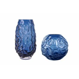 Jarron Moderno DKD Home Decor Azul 21.5 x 19 x 21.5 cm