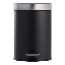 Day Cubo 3 L Surtido con Pedal de Acero Inoxidable, Cubo Interno Extraíble, Gris Oscuro, Gris Claro, Negro