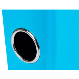 Liderpapel Archivador de palanca Documenta Folio Forrado PVC con Rado, Compresor Metálico, Lomo 52 mm, Celeste