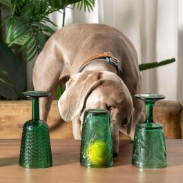 Copa Verde Cristal Decoración 8,40 X 8,40 X 16,50 cm