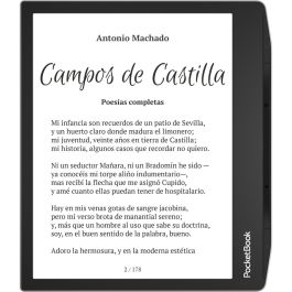 PocketBook Era - Lector de eBooks 7" Pantalla E Ink Carta 1200, 16 GB, Resistente al Agua IPX8, Texto a Voz (Inglés y otros idiomas), Color Plata