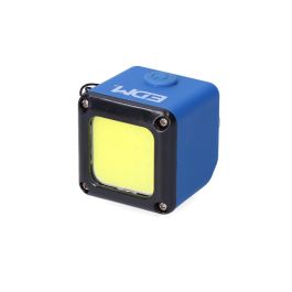 Edm Linterna Cubo LED Recargable 3W 300LM, Función Power Bank, USB + Imán, Colores Surtidos Edm Linterna Cubo LED Recargable 3W 300LM, Función Power Bank, USB + Imán, Colores Surtidos