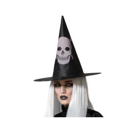 Sombrero De Bruja Negro Con Calavera Para Disfraz Gótico O De Terror Halloween Precio: 1.49999949. SKU: S1131779