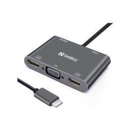 Sandberg USB-C Dock 2xHDMI+1xVGA+USB+PD Precio: 44.5000006. SKU: B1HAVV2M6Q