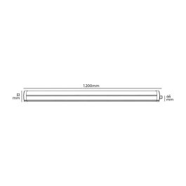 Regleta electrónica led 36 w 4.000 k luz día 3.820 lm 120 x 4,6 x 5,1 cm