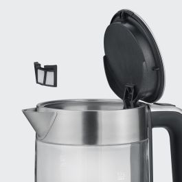 Severin WK 3420 Tetera / Hervidor de Agua de Vidrio y Acero Inoxidable, 1.7 L, 2200 W