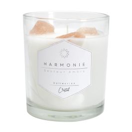 Home Deco Factory Vela Perfumada con Piedras para Meditación, 10 cm de Altura, Aromas Variados Home Deco Factory Vela Perfumada con Piedras para Meditación, 10 cm de Altura, Aromas Variados