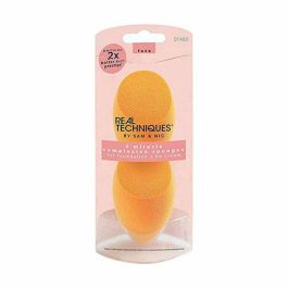 Real Techniques Miracle Complexion Sponge Duo Esponja Maquillaje 2 Unidades - Sin Látex, Uso Húmedo/Seco, 3 en 1, Cruelty Free y Vegano