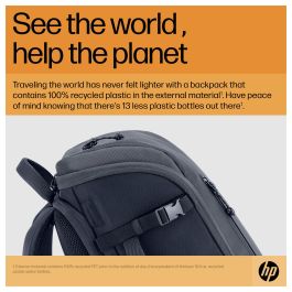HP Mochila para portátil de 25 litros, 15.6 pulgadas, Gris Hierro