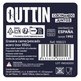 Grasera para Carne/Pescado 950 cc inox Privilege (6 Unidades) Grasera para Carne/Pescado 950 cc inox Privilege (6 Unidades)