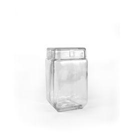 La Mediterranea Tarro Vidrio Cube 1600Ml 11 x 19.5 x 11 cm (12 Unidades)