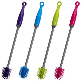 Je cherche une Idee Cepillo Limpia Biberón/Botella de Silicona y Plástico Antirayaduras 30 cm Colores Surtidos