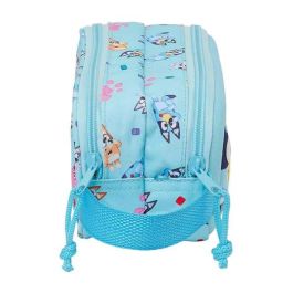 Safta Estuche Portatodo Escolar Doble Bluey 3D con 2 Cremalleras 80x210x60 mm