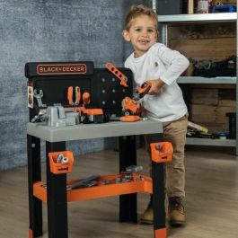 Smoby SMO3032163607403 - Banco de trabajo Bricolo Pro Black and Decker para niños, a partir de 3 años