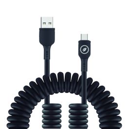 muvit for change cable rizado USB a Tipo C 3A 60w 1,2m negro Precio: 17.69000035. SKU: B1H94HZGSN