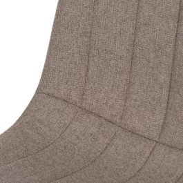 Silla Beige Tejido-Metal Salón 44 X 51 X 88 cm