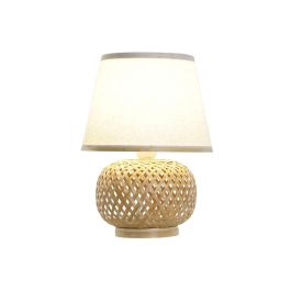 Lámpara de mesa DKD Home Decor Marrón Natural Bambú 50 W 220 V 24 x 24 x 34 cm Lámpara de mesa DKD Home Decor Marrón Natural Bambú 50 W 220 V 24 x 24 x 34 cm