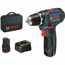 Bosch Professional GSR 12V-15 Atornillador a batería 12V, 2 baterías 2.0Ah, cargador 1230, 30Nm, 2 velocidades, con bolsa Precio: 148.98999951. SKU: B135M6GCJJ