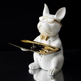 Vaciabolsillos Bulldog Blanco Home Deco Factory