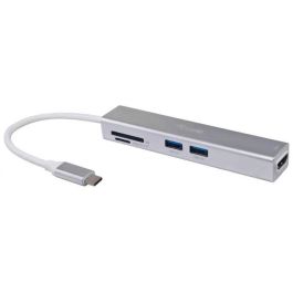 EQUIP Adaptador USB-C a HDMI, 2xUSB 3.0, SD Lector Tarjetas, 4K 30Hz, Color Plata, 0.15m Precio: 45.50000026. SKU: S7809494
