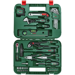 Bosch BOS4059952643373 Juego de herramientas manuales avanzado de 52 piezas